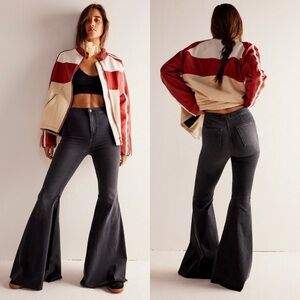 Free People Just Float On Flare Stretch Jeans Size 27